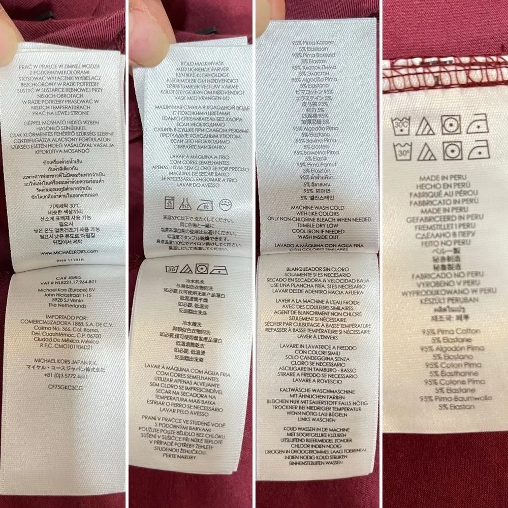 Michael Kors Mens Sweater 2XL Mock Neck Red Half Zip - Picture 8 of 14